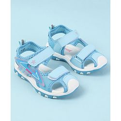 Cute Walk by Babyhug Velcro Closure Solid Color Sandals  - Pink