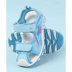 Cute Walk by Babyhug Velcro Closure Solid Color Sandals  - Pink