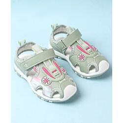 Cute Walk by Babyhug Velcro Closure Sandals - Green