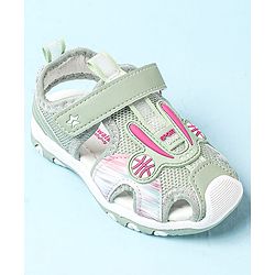Cute Walk by Babyhug Velcro Closure Sandals - Green