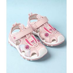 Cute Walk by Babyhug Velcro Closure Sandals - Green