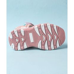 Cute Walk by Babyhug Velcro Closure Sandals With Lace Detailing - Pink