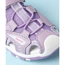 Cute Walk by Babyhug Velcro Closure Sandals With Lace Detailing - Pink