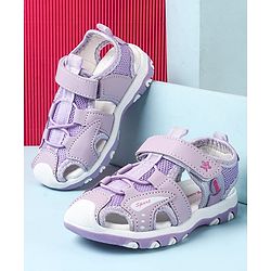 Cute Walk by Babyhug Velcro Closure Sandals With Lace Detailing - Pink