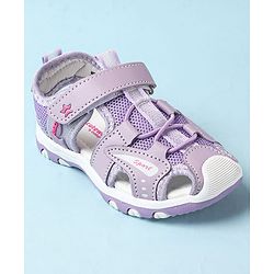Cute Walk by Babyhug Velcro Closure Sandals With Lace Detailing - Pink