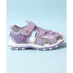 Cute Walk by Babyhug Velcro Closure Sandals With Lace Detailing - Pink