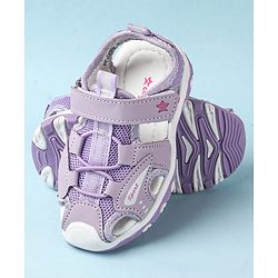 Cute Walk by Babyhug Velcro Closure Sandals With Lace Detailing - Pink