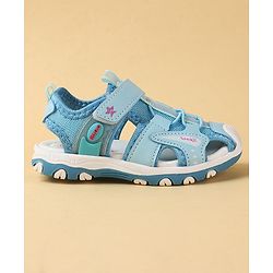 Cute Walk by Babyhug Velcro Closure Sandals With Lace Detailing - Pink