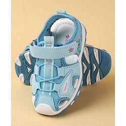 Cute Walk by Babyhug Velcro Closure Sandals With Lace Detailing - Pink