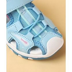 Cute Walk by Babyhug Velcro Closure Sandals With Lace Detailing - Pink