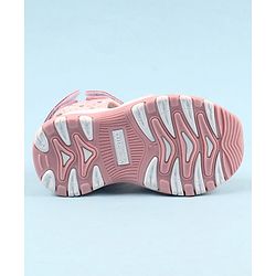 Cute Walk by Babyhug Sandals with Velcro Closure & Heart Applique - Pink