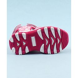 Cute Walk by Babyhug Sandals with Velcro Closure & Heart Applique - Pink
