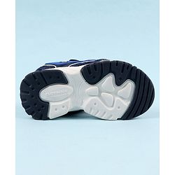 Cute Walk by Babyhug Sandals with Velcro Closure & Star Applique - Navy Blue