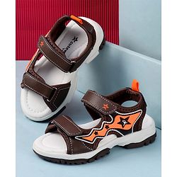 Cute Walk by Babyhug Sandals with Velcro Closure & Star Applique - Navy Blue
