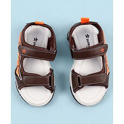 Cute Walk by Babyhug Sandals with Velcro Closure & Star Applique - Navy Blue