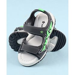 Cute Walk by Babyhug Sandals with Velcro Closure & Star Applique - Navy Blue