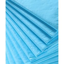 Babyhug Disposable Diaper Changing Mat Medium Size Pack of 10 - Blue
