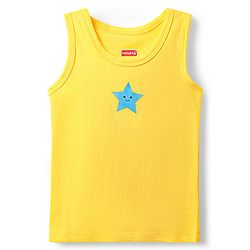 Babyhug 100% Cotton Knit Sleeveless Antibacterial Vests with Star Print & Stripes Pack of 5 - Multicolor