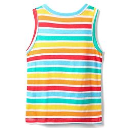 Babyhug 100% Cotton Knit Sleeveless Antibacterial Vests with Star Print & Stripes Pack of 5 - Multicolor