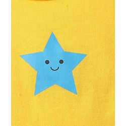 Babyhug 100% Cotton Knit Sleeveless Antibacterial Vests with Star Print & Stripes Pack of 5 - Multicolor