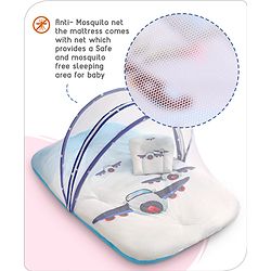 Babyhug Premium Aeroplane Theme Printed Super Saver Bedding Combo Set -White