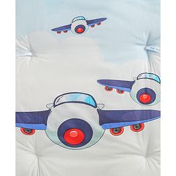 Babyhug Premium Aeroplane Theme Printed Super Saver Bedding Combo Set -White