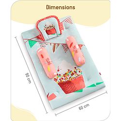 Babyhug Premium Aeroplane Theme Printed Super Saver Bedding Combo Set -White