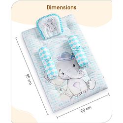 Babyhug Premium Aeroplane Theme Printed Super Saver Bedding Combo Set -White