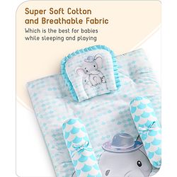 Babyhug Premium Aeroplane Theme Printed Super Saver Bedding Combo Set -White