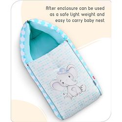 Babyhug Premium Aeroplane Theme Printed Super Saver Bedding Combo Set -White