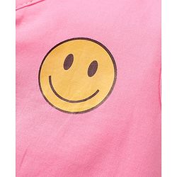 Babyhug 100% Cotton Front Open Sleeveless Jhablas With Floral & Star Print Pack Of 3 - Pink White & Light Blue