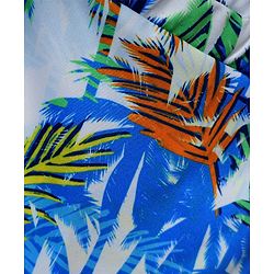 Babyhug Water Repellant Swimming Trunk With Tropical Theme Print - Blue