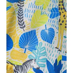 Babyhug Water Repellant Mid Thigh Swimming Trunks With Floral & Animal Print - Multicolour