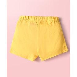 Babyhug 100% Cotton Knit Antibacterial Trunks with Stripes & Animal Print Pack of 3 - Yellow Light Blue & White