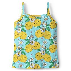 Babyhug 100% Cotton Single Jersey Knit Sleeveless Antibacterial Slips With Floral & Polka Dot Print Pack Of 3 - Pink Yellow & Light Blue