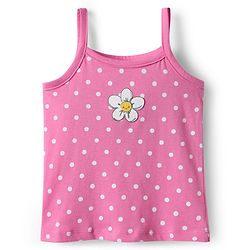 Babyhug 100% Cotton Single Jersey Knit Sleeveless Antibacterial Slips With Floral & Polka Dot Print Pack Of 3 - Pink Yellow & Light Blue