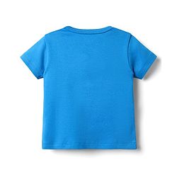 Babyhug 100% Cotton Knit Half Sleeves Striped & Animal Printed Front Open jhablas Pack of 3 - Blue White & Yellow
