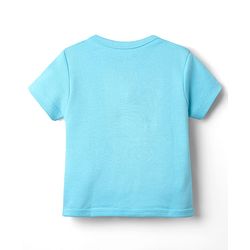 Babyhug 100% Cotton Knit Half Sleeves Animal & Star Printed Front Open jhablas Pack of 3 - Light Blue Orange & Yellow