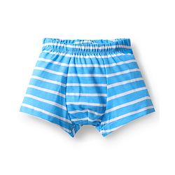 Babyhug 100% Cotton Single Jersey Knit Trunk With Stripes & Animal Print Pack Of 3 - Red Light Blue & Yellow