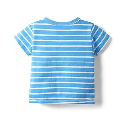 Babyhug 100% Cotton Knit Half Sleeves Front Open Jhablas With Stripes & Animal Print Pack Of 3 - Red & Yellow