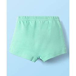 Babyhug Disney Single Jersey Knit Trunks With Mickey & Friends Graphics Pack of 3 - Yellow White & Sea Green