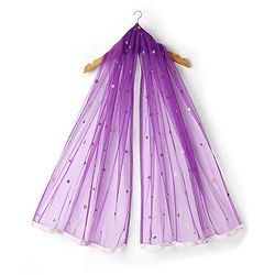 Babyhug Woven Sleeveless Floral Embroidered Choli Lehenga Set with Dupatta & Sequin Detailing - Purple