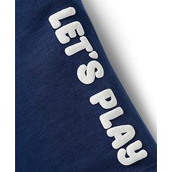 Babyhug Single Jersey Knit Half Sleeves Polo T-Shirt & Shorts Set with Text Print - Yellow & Blue