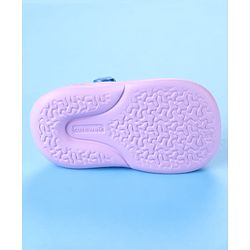 Cute Walk by Babyhug Clogs with Back Strap & Floral Applique - Purple