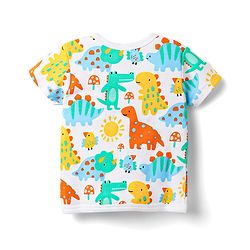 Babyhug 100% Cotton Knit Half Sleeves Striped & Animal Printed Front Open jhablas Pack of 3 - Yellow & White
