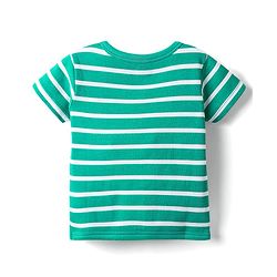Babyhug 100% Cotton Front Open Half Sleeves Striped & Animal Printed Jhablas Pack Of 3 - Red Green & Light Blue