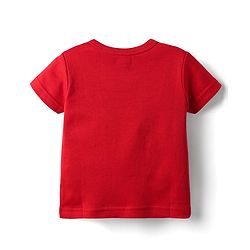 Babyhug 100% Cotton Front Open Half Sleeves Striped & Animal Printed Jhablas Pack Of 3 - Red Green & Light Blue