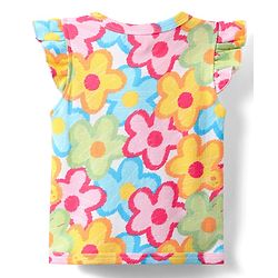 Babyhug 100% Cotton Front Open Frill Sleeves Floral & Hearts Printed jhabla Pack Of 3 - Dark Pink Yellow & Light Blue