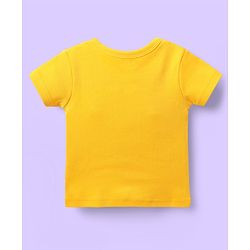 Babyhug 100% Cotton Antibacterial Half Sleeves Front Open jhabla With Stripes & Animal Print Pack Of 3 - Yellow & White