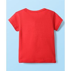 Babyhug 100% Cotton Front Open Half Sleeves jhabla With Vehicles Print & Stripes Pack Of 3 - Red Navy Blue & White